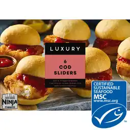 Iceland Iceland Luxury 6 Cod Sliders 450g offer