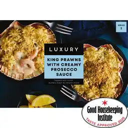 Iceland Iceland Luxury King Prawns with Creamy Prosecco Sauce 278g offer