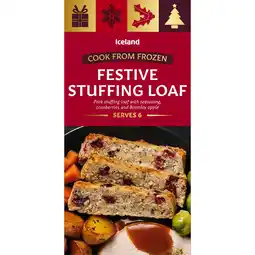 Iceland Iceland Festive Stuffing Loaf 340g offer