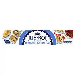 Iceland Jus-Rol Ready Rolled Shortcrust Pastry Sheet 320g offer