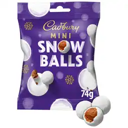 Iceland Cadbury Dairy Milk Chocolate Christmas Mini Snow Balls 74g offer