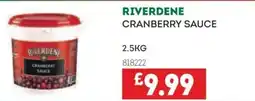 Bestway RIVERDENE Cranberry sauce offer