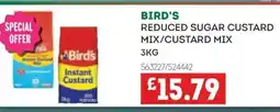 Bestway BIRD'S Reduced sugar custard mix/custard mix offer