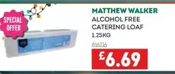 Bestway MATTHEW WALKER Alcohol free catering loaf offer