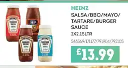 Bestway HEINZ Salsa/bbq/mayo/ tartare/burger sauce offer