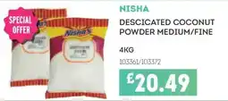Bestway NISHA Descicated coconut powder medium/fine offer