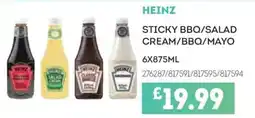 Bestway HEINZ Sticky bbq/salad cream/bbq/mayo offer