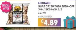 Bestway MCCAIN Sure crisp thin skin-off 3/8/skin-on 3/8 offer