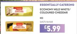 Bestway ESSENTIALLY CATERING Economy mild white/ coloured cheddar offer