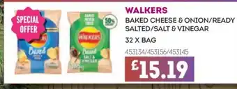 Bestway WALKERS Baked cheese & onion/ready salted/salt & vinegar offer