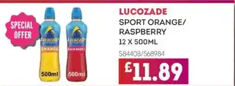 Bestway LUCOZADE Sport orange/ raspberry offer