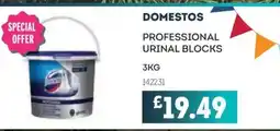 Bestway DOMESTOS Professional urinal blocks offer