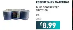 Bestway ESSENTIALLY CATERING Blue centre feed 2ply 110m offer