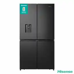 Costco Hisense RQ758N4SWFE, Multi Door Fridge Freezer, E Rated in Black offer