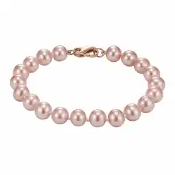 Costco 8-8.5mm Cultured Freshwater Pink Pearl Bracelet, 14ct Rose Gold offer