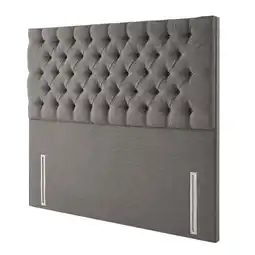 Costco Pocket Spring Bed Company Ravello Grey Fabric Full Height Headboard in 3 Sizes offer