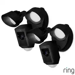 Costco Ring Hardwired Floodlight Cam Plus in Black - 2 Pack offer