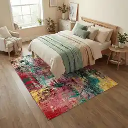 Costco Art Garden Multicolour Rug in 2 Sizes offer
