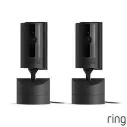 Costco Ring Pan-Tilt Indoor Cam 2 Pack in Black offer