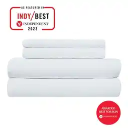 Costco Luff 700 Thread Count 100% Organic Bamboo Deep Fitted White Sheet in 4 Sizes offer
