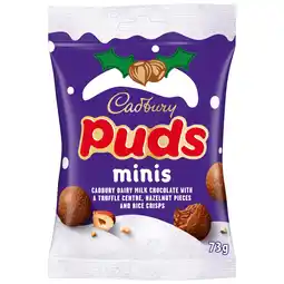 Iceland Cadbury Dairy Milk Chocolate Mini Puds Bag 73g offer