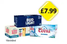 Londis Bud Light, Brewdog Cold Beer, Coors offer