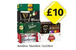 Londis Magners, Guinness, Staropramen, Kopparberg Variety, Budweiser, Stella Artois offer