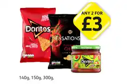 Londis Dorito Chilli Heatwave, Mild Salsa, Sensations Thai Sweet Chilli offer
