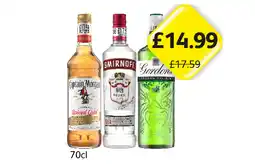 Londis Captain Morgan, Smirnoff, Gordons offer