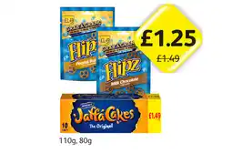 Londis Flipz Peanut Butter, Milk Chocolate, McVities Jaffa Cakes offer