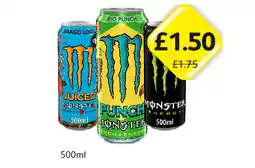 Londis Monster Energy, Punch, Juiced Mango offer