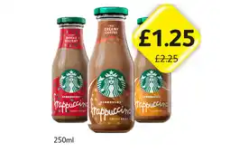 Londis Starbucks Frappucino Creamy Coffee, Mocha Delight, Caramel offer