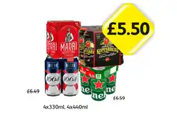 Londis Madri, Kopparberg, Kronenbourg, Heineken offer