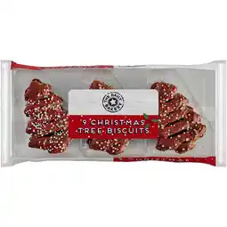 Iceland The Daily Bakery 9 Christmas Tree Biscuits 125g offer