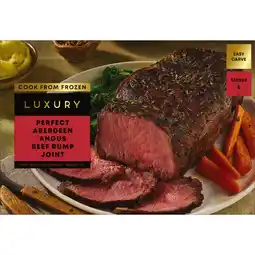 Iceland Iceland Luxury Perfect Aberdeen Angus Beef Rump Joint with Garlic & Rosemary Seasoning 750g offer