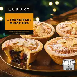 Iceland Iceland Luxury 4 Frangipane Mince Pies offer
