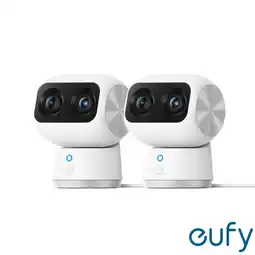 Costco eufy S350 4K Dual Lens Pan-Tilt Smart Indoor Camera 2 Pack - No Monthly Fees offer