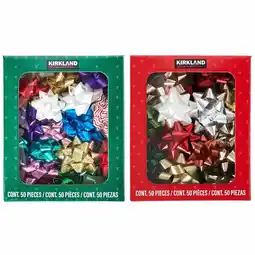 Costco Kirkland Signature Gift Bows in Bright / Traditional Colours - 50 Pack offer