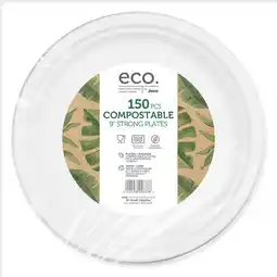 Costco Jena Eco Compostable Strong Plates, 150 Pack offer