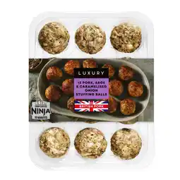 Iceland Iceland Luxury 12 Pork, Sage & Caramelised Onion Stuffing Balls 300g offer