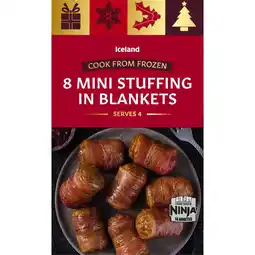 Iceland Iceland Mini Stuffing In Blankets 256g offer