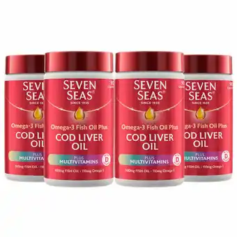 Costco Seven Seas Cod Liver Oil Plus Multivitamins, 4 x 90 Capsules offer