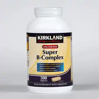 Costco Kirkland Signature Super-B Complex, 500ct (16 Months Supply) offer