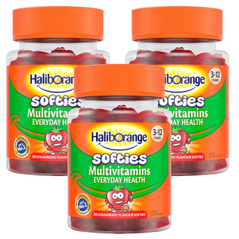 Costco HalibOrange Softies Strawberry Multivitamins, 3 x 30 Count offer