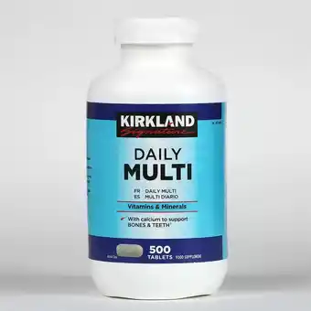Costco Kirkland Signature Daily Multi Vitamins & Minerals, 500 Tablets offer
