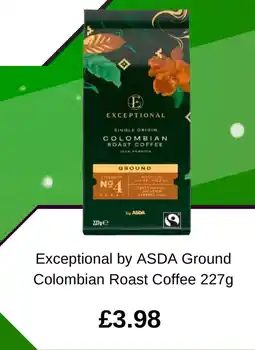 Asda Exceptional by ASDA Ground Colombian Roast Coffee offer