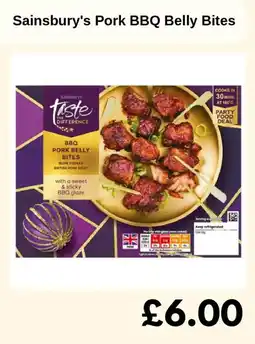 Sainsbury's Sainsbury's Pork BBQ Belly Bites offer