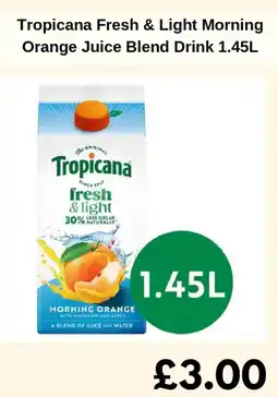 Sainsbury's Tropicana Fresh & Light Morning Orange Juice Blend Drink offer