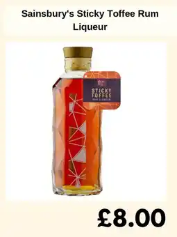 Sainsbury's Sainsbury's Sticky Toffee Rum Liqueur offer