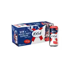 Iceland Kronenbourg 1664 Biere Beer Lager 10x440ml Cans offer